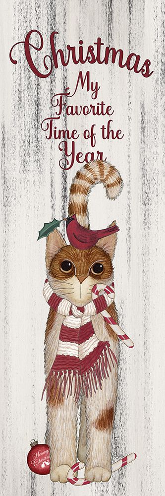 Festive Feline art print by Linda Spivey for $57.95 CAD