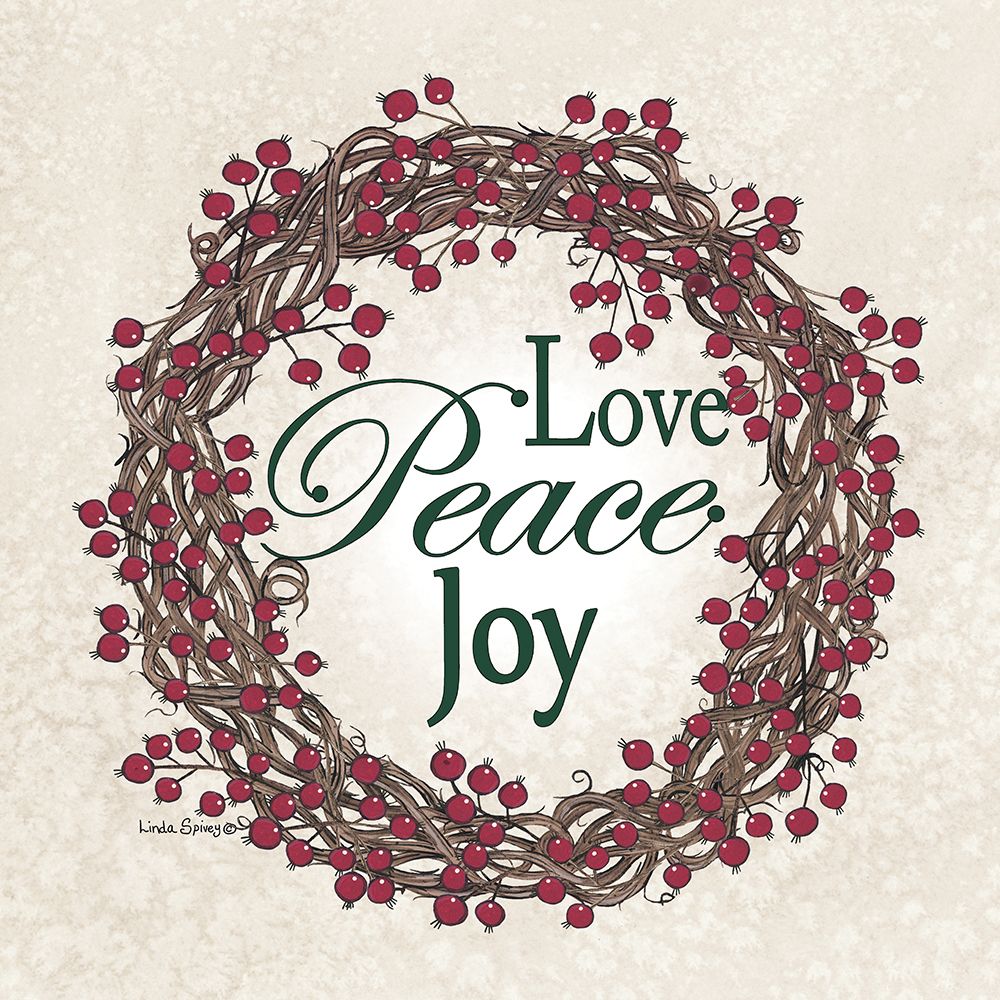 Christmas Berry Wreath art print by Linda Spivey for $57.95 CAD