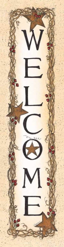 Viney Welcome art print by Linda Spivey for $57.95 CAD