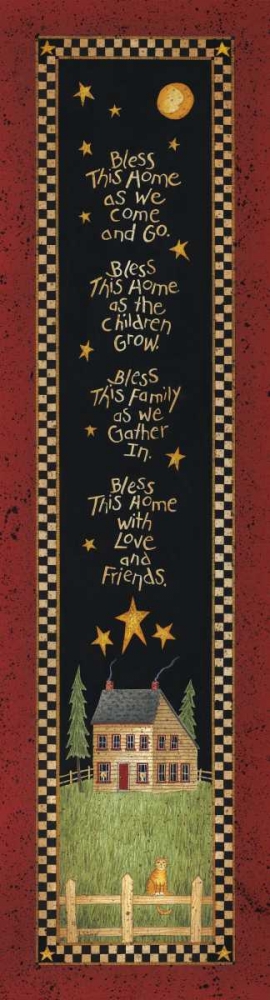 Saltbox House Blessing art print by Linda Spivey for $57.95 CAD