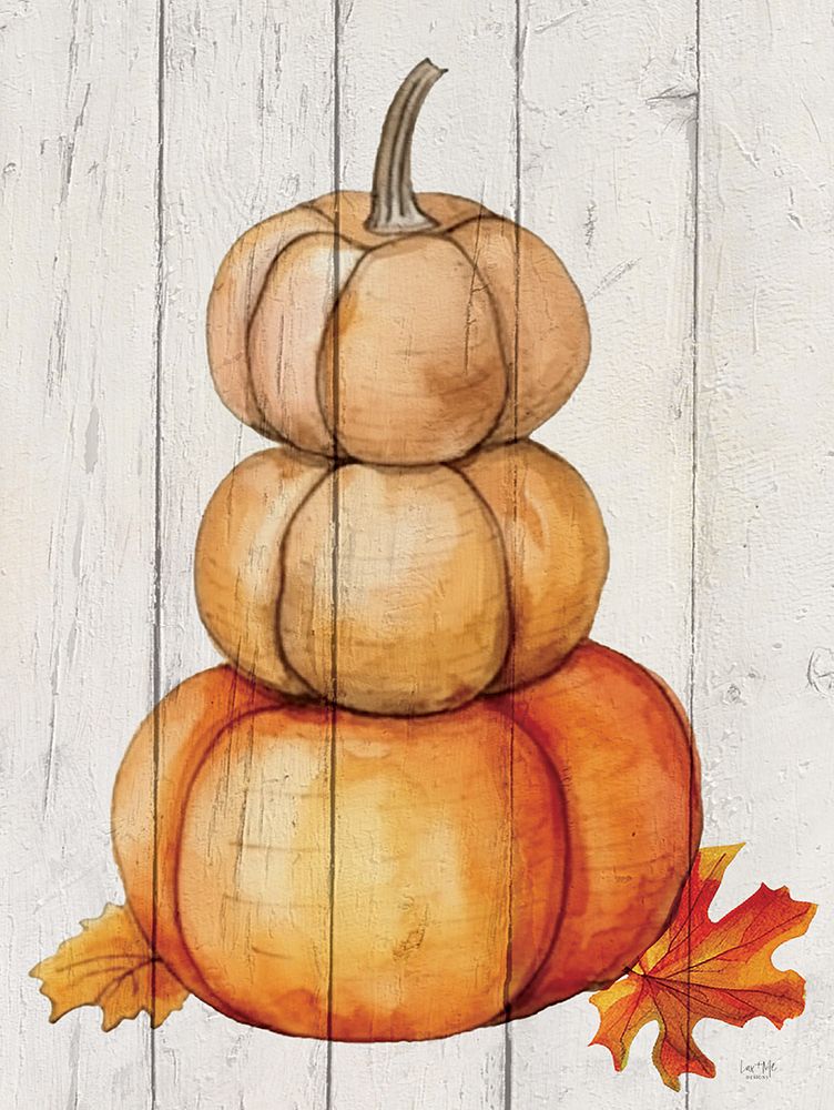 Pumpkin Stack art print by Lux + Me Designs for $57.95 CAD