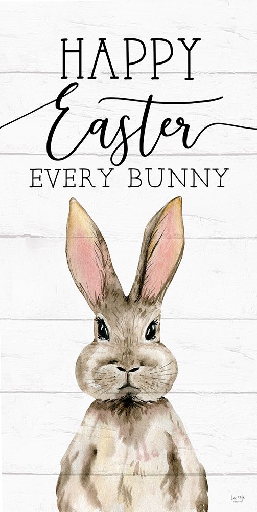 Happy Easter Every Bunny art print by Lux + Me Designs for $57.95 CAD