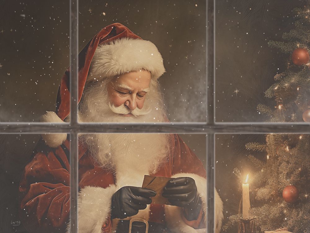 Sneaking Up on Santa art print by Lux + Me Designs for $57.95 CAD