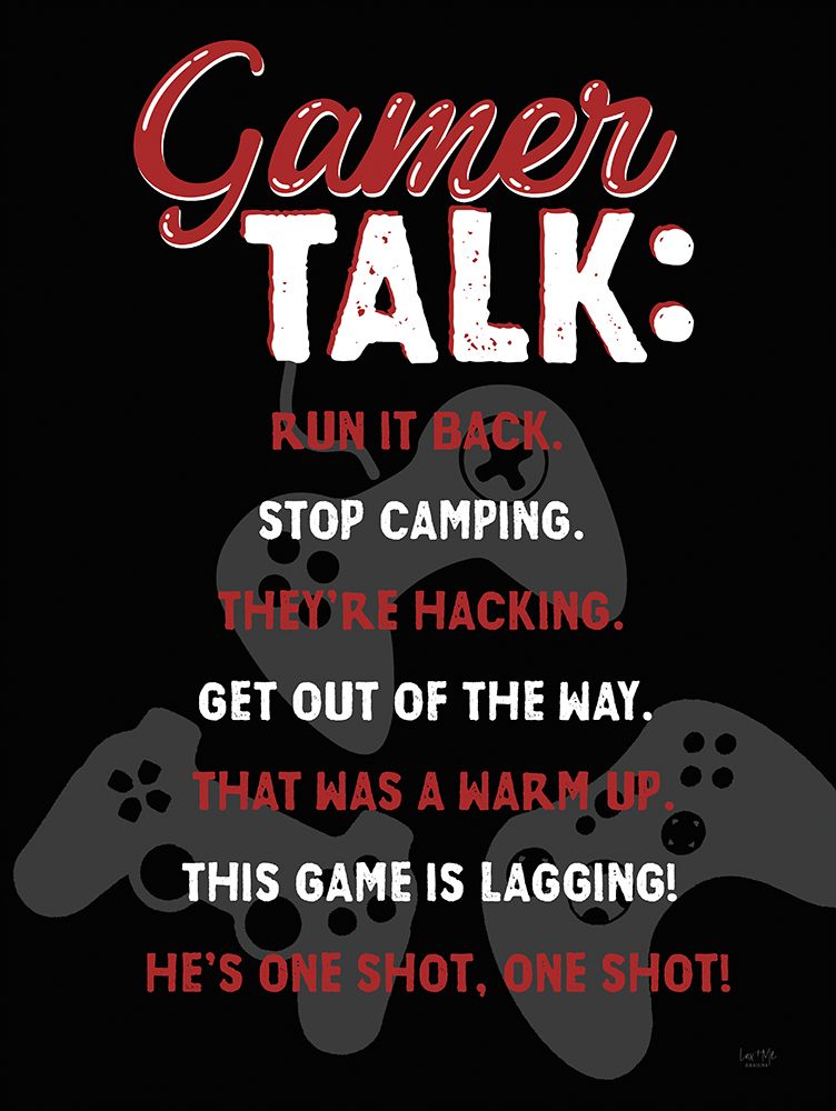 Gamer Talk art print by Lux + Me Designs for $57.95 CAD