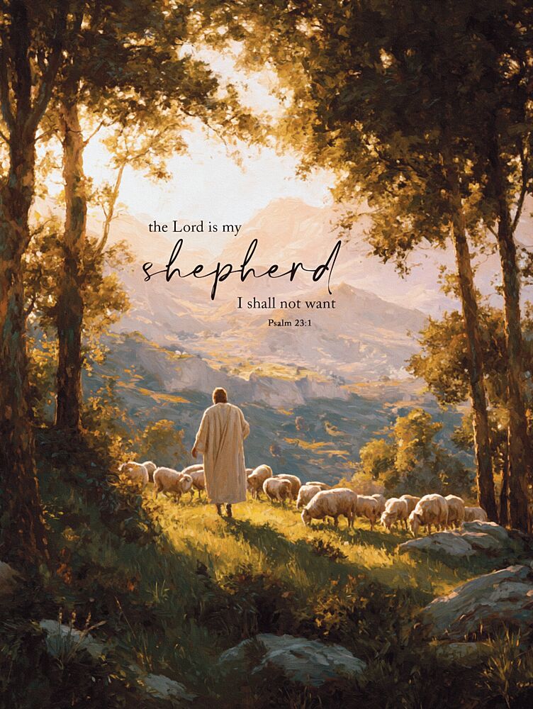 Lord Is My Shepherd art print by Lux Me Designs for $57.95 CAD