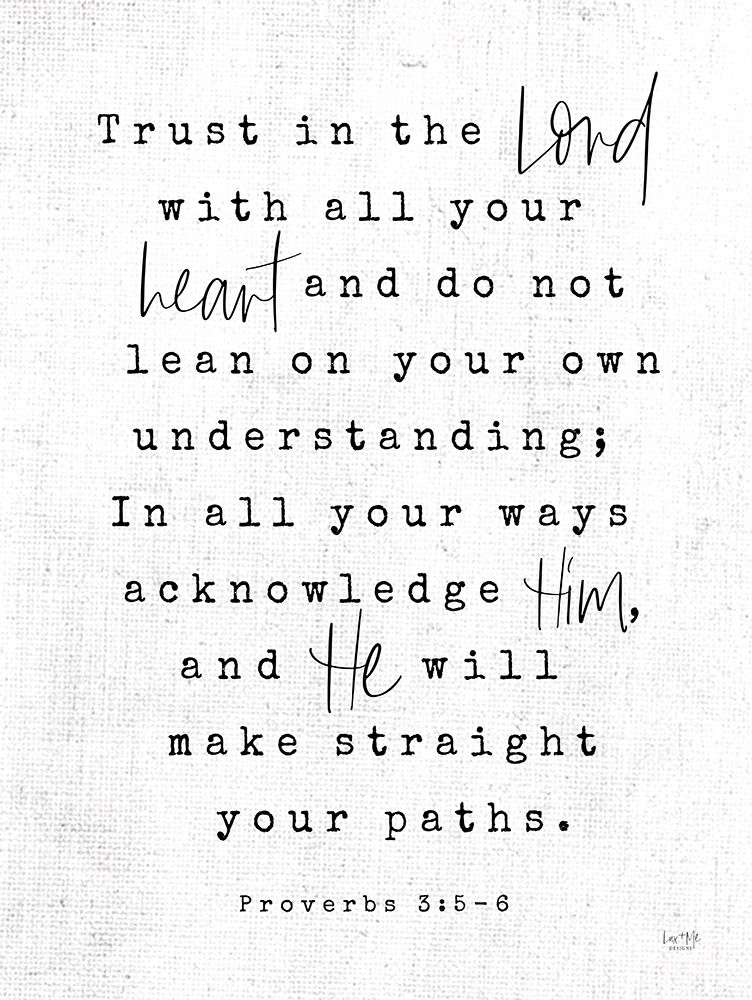 Trust in the Lord art print by Lux + Me Designs for $57.95 CAD