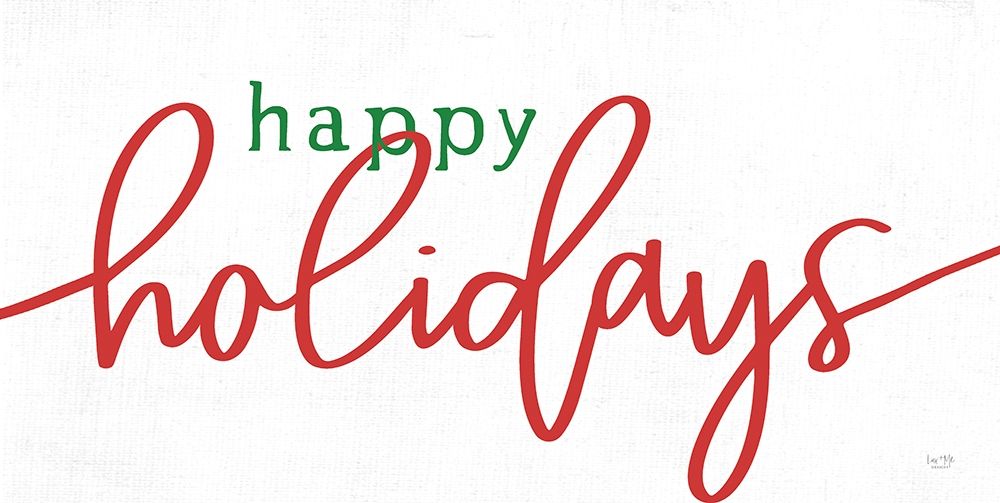 Happy Holidays art print by Lux + Me Designs for $57.95 CAD