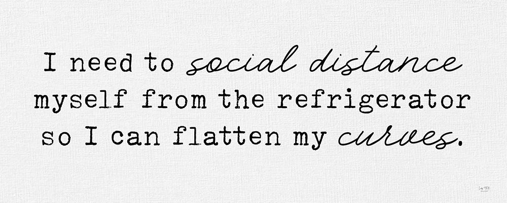Social Distance, Flatten Curves art print by Lux + Me Designs for $57.95 CAD