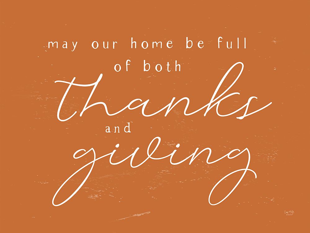 Thanks and Giving art print by Lux + Me Designs for $57.95 CAD