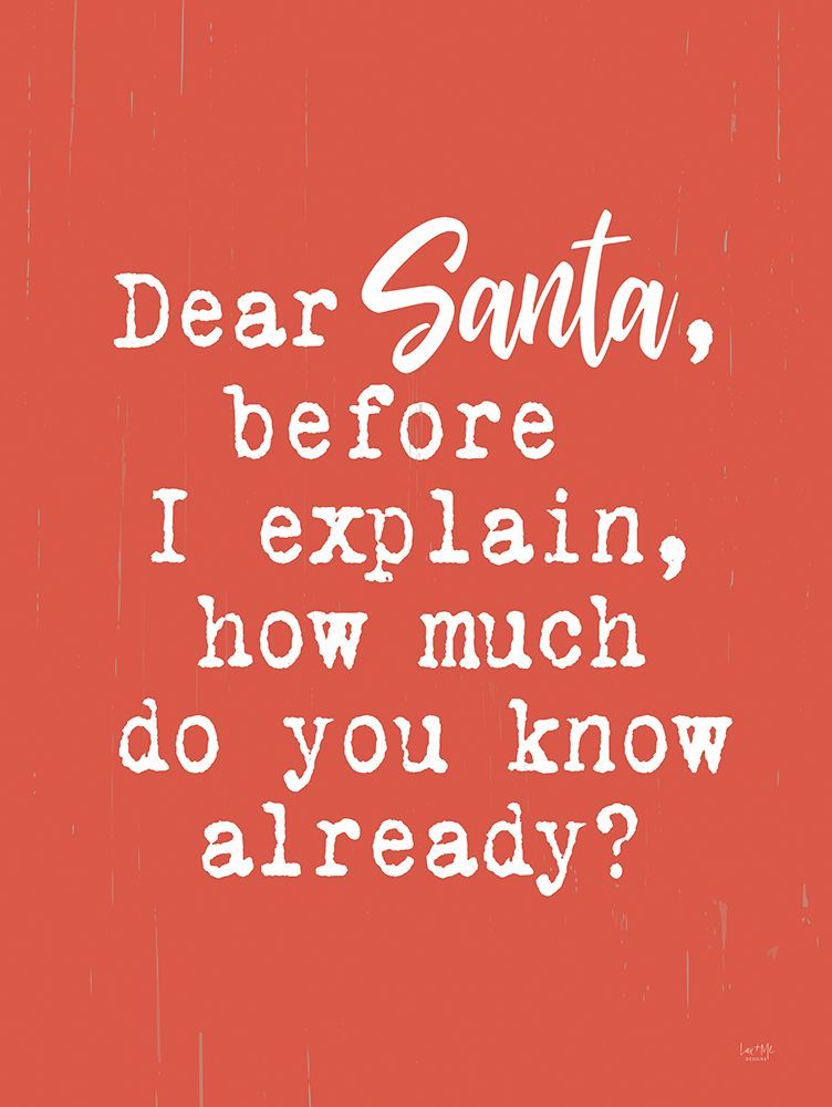 Dear Santa art print by Lux + Me Designs for $57.95 CAD