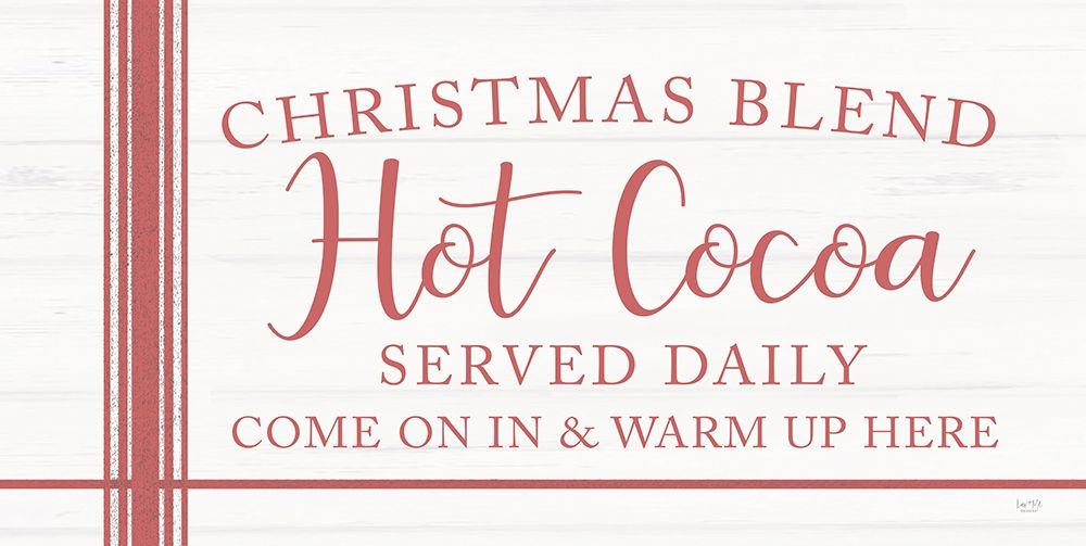Christmas Blend Hot Cocoa art print by Lux + Me Designs for $57.95 CAD