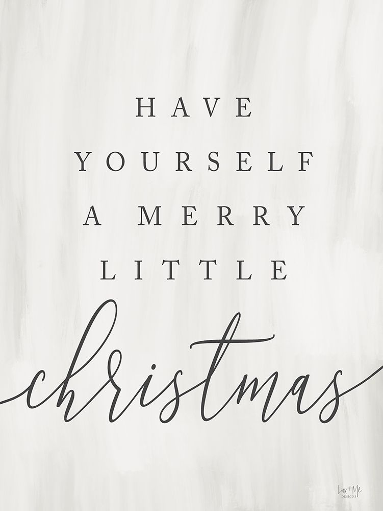 Merry Little Christmas art print by Lux + Me Designs for $57.95 CAD