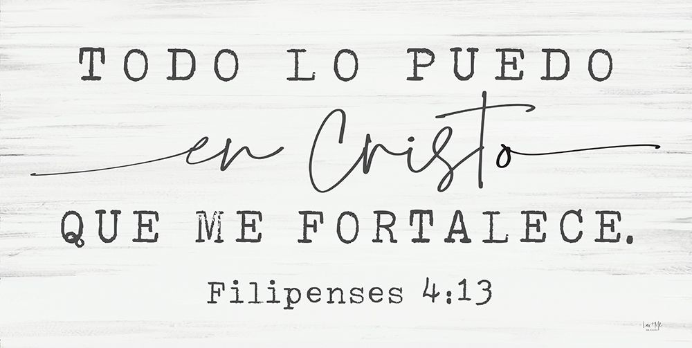 Philippians 4:13 Spanish art print by Lux + Me Designs for $57.95 CAD