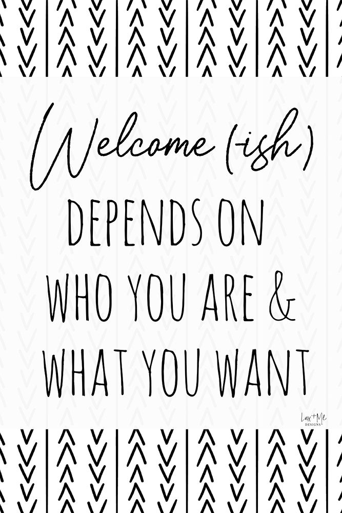 Welcome-ish art print by Lux + Me Designs for $57.95 CAD