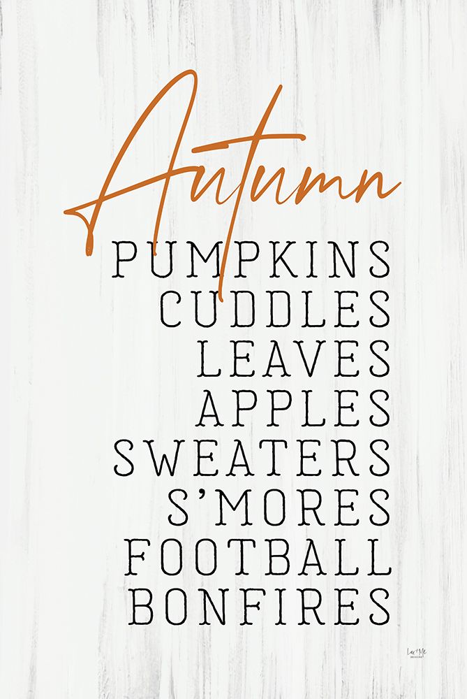 Autumn Things art print by Lux + Me Designs for $57.95 CAD