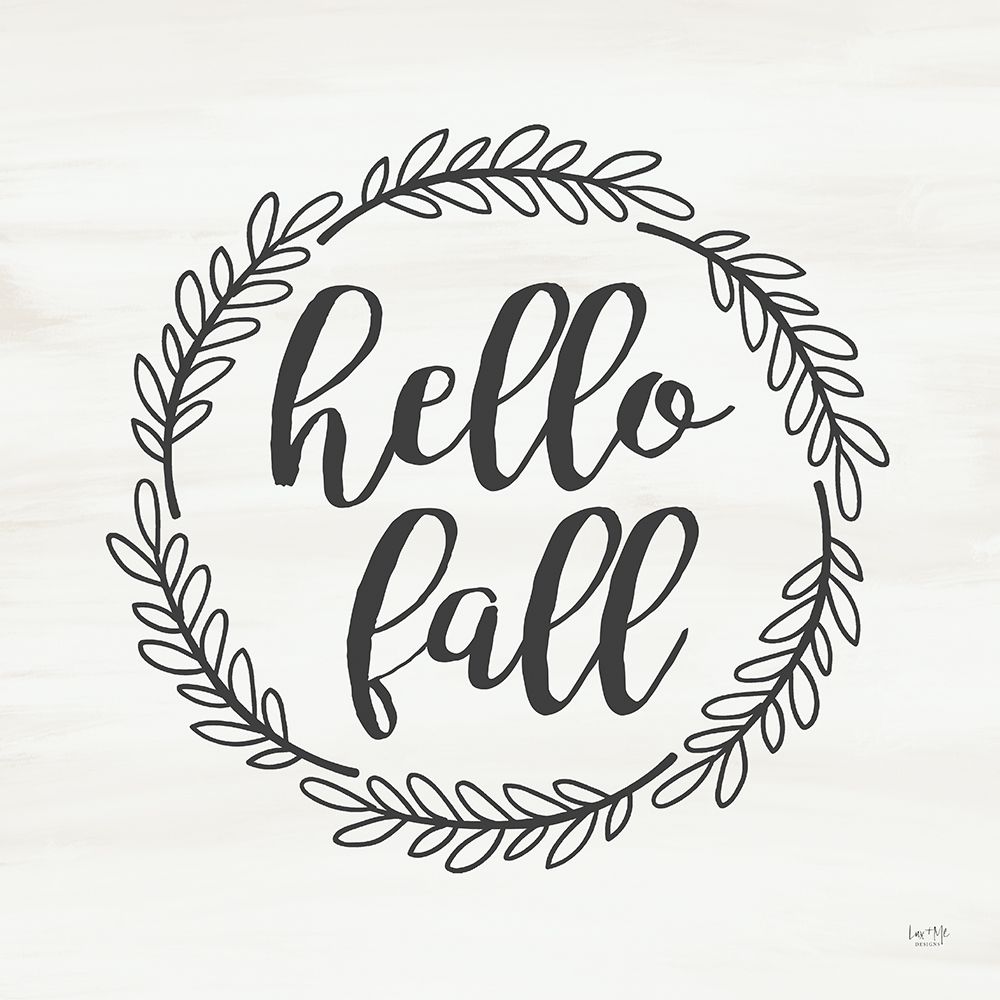 Hello Fall art print by Lux + Me Designs for $57.95 CAD