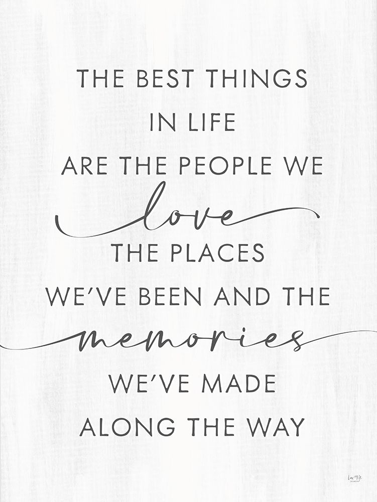 The Best Things art print by Lux + Me Designs for $57.95 CAD