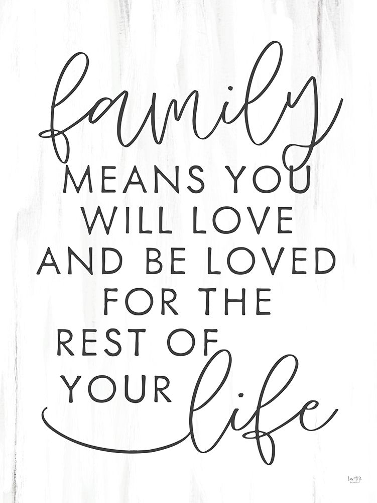 Family Means Love art print by Lux + Me Designs for $57.95 CAD