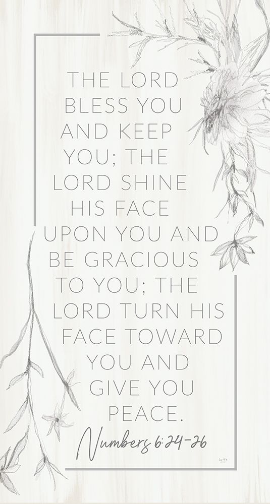 The Lord Bless You art print by Lux + Me Designs for $57.95 CAD