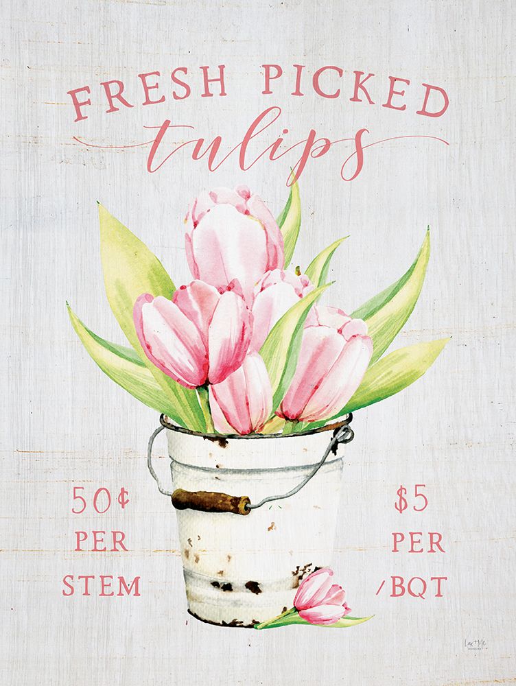 Fresh Picked Tulips art print by Lux + Me Designs for $57.95 CAD