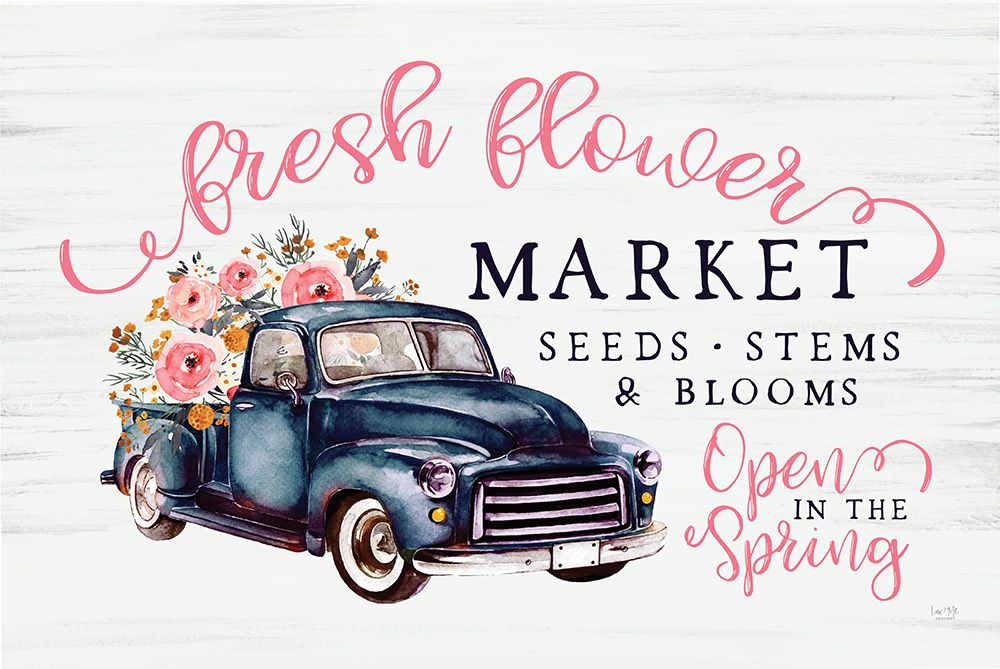 Fresh Flower Market art print by Lux + Me Designs for $57.95 CAD