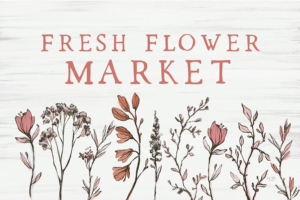 Fresh Flower Market art print by Lux + Me Designs for $57.95 CAD