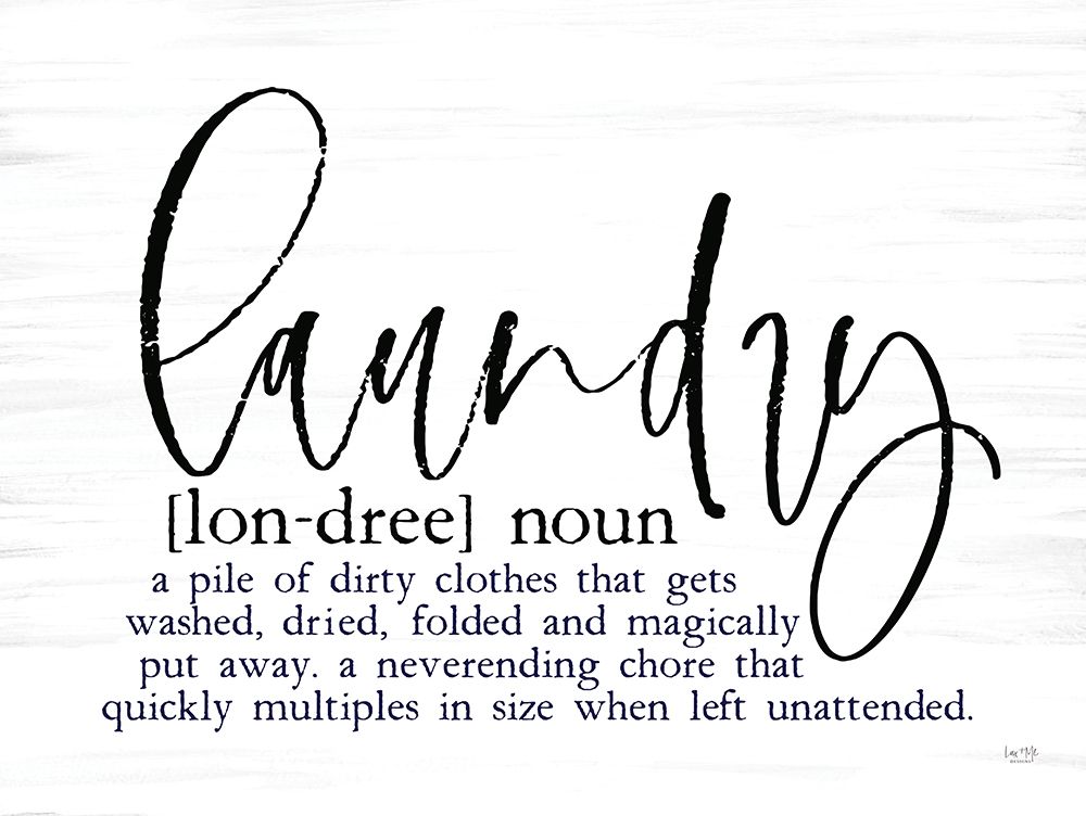 Laundry Definition art print by Lux + Me Designs for $57.95 CAD
