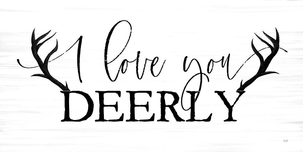 I Love You Deerly art print by Lux + Me Designs for $57.95 CAD