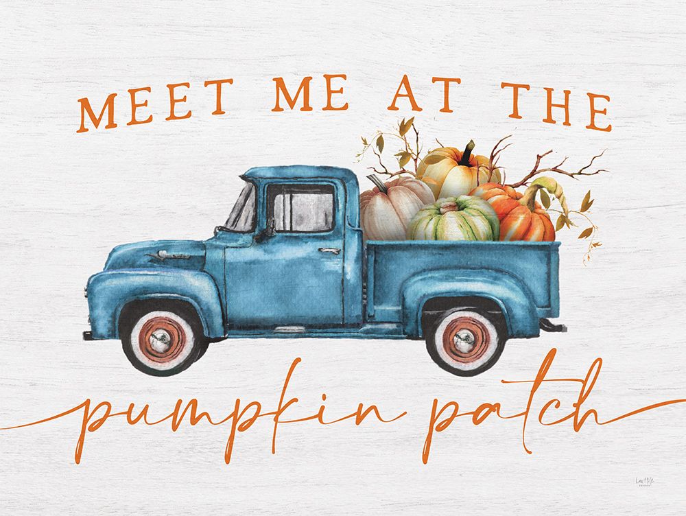 Meet Me at the Pumpkin Patch art print by Lux + Me Designs for $57.95 CAD