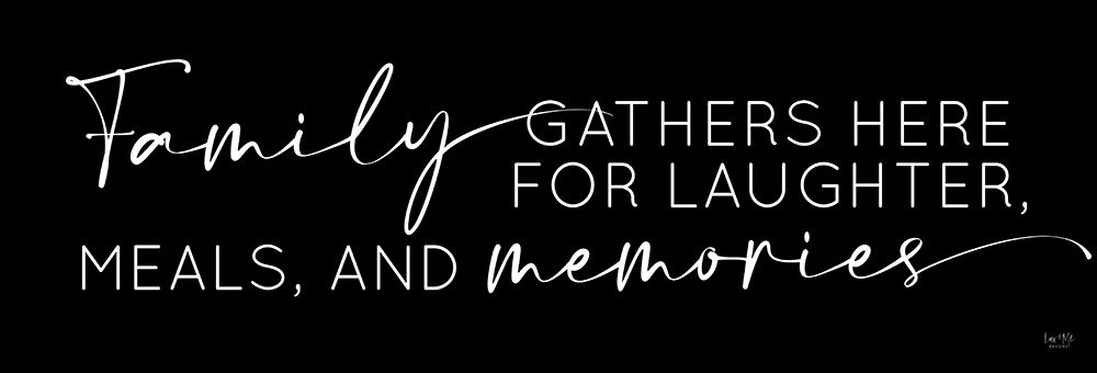 Family Gathers Here art print by Lux + Me Designs for $57.95 CAD