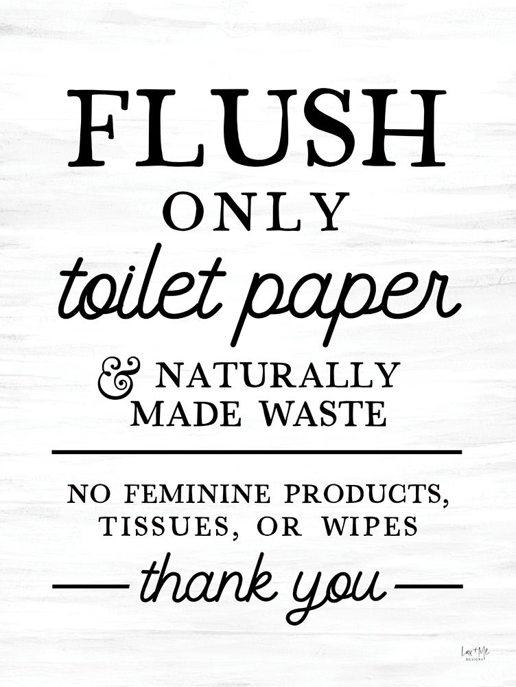 Flush Only art print by Lux + Me Designs for $57.95 CAD