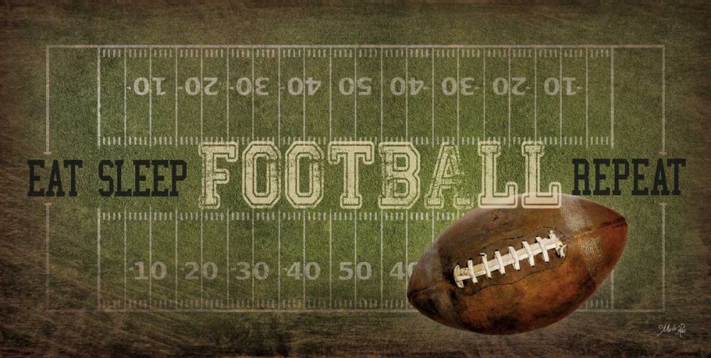 Eat, Sleep, Football, Repeat art print by Marla Rae for $57.95 CAD