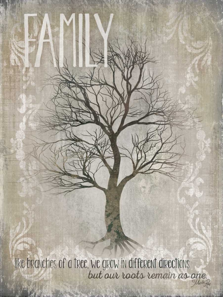 Family - Like Branches of a Tree art print by Marla Rae for $57.95 CAD