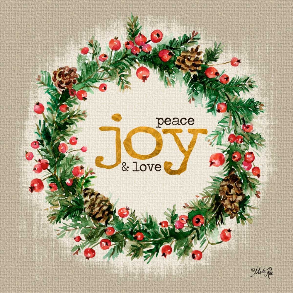 Peace, Joy, and Love art print by Marla Rae for $57.95 CAD