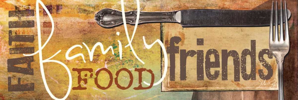 Faith, Family, Food, Friends art print by Marla Rae for $57.95 CAD