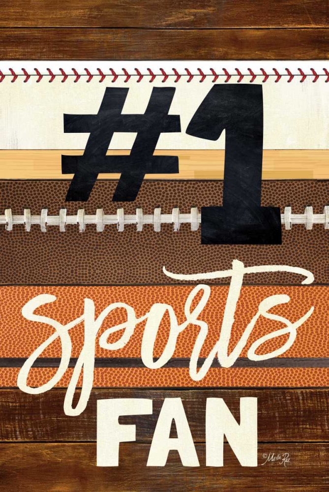 #1 Sports Fan art print by Marla Rae for $57.95 CAD