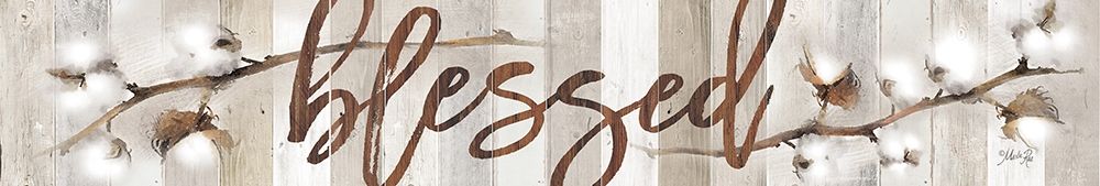 Cotton Stems - Blessed art print by Marla Rae for $57.95 CAD