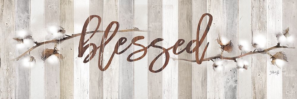 Cotton Stems - Blessed art print by Marla Rae for $57.95 CAD