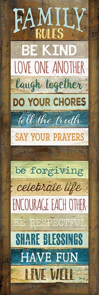 Family Rules art print by Marla Rae for $57.95 CAD