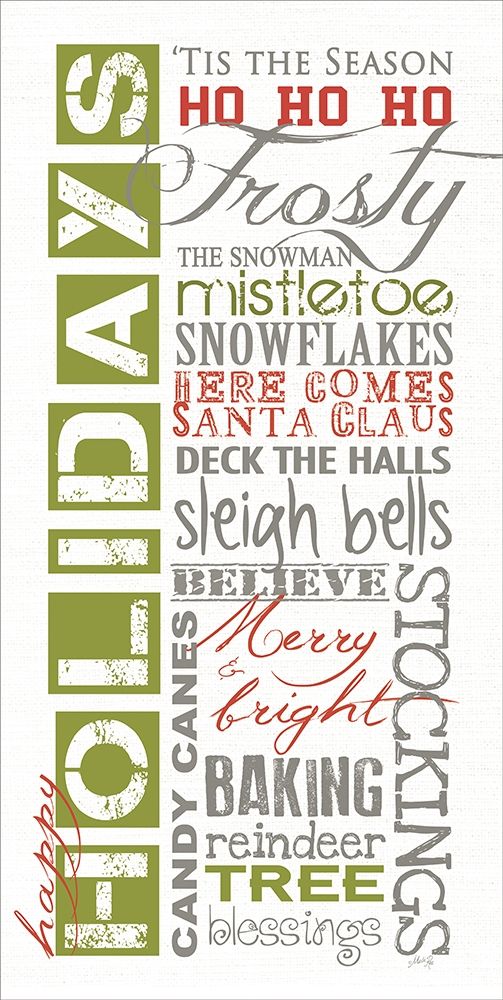Happy Holidays art print by Marla Rae for $57.95 CAD