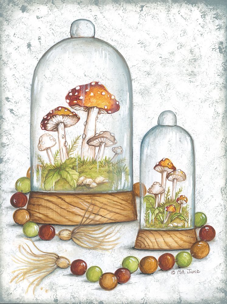 Mushrooms and Beads art print by Mary Ann June for $57.95 CAD