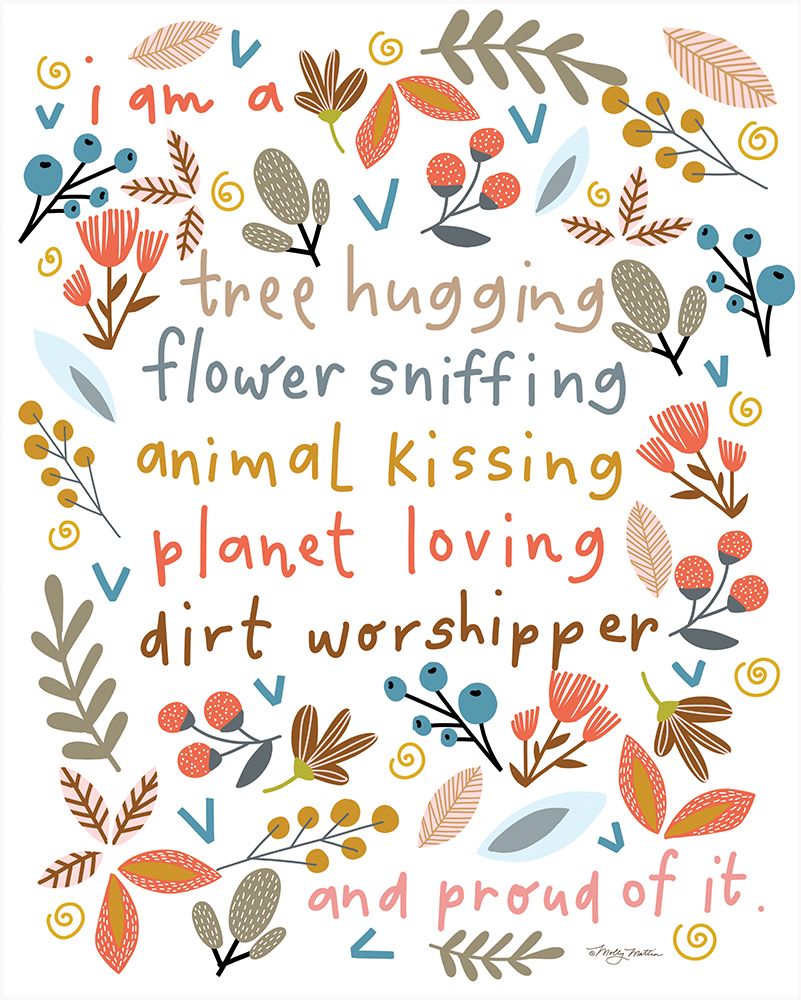 Tree Hugger Flower Sniffer art print by Molly Mattin for $57.95 CAD
