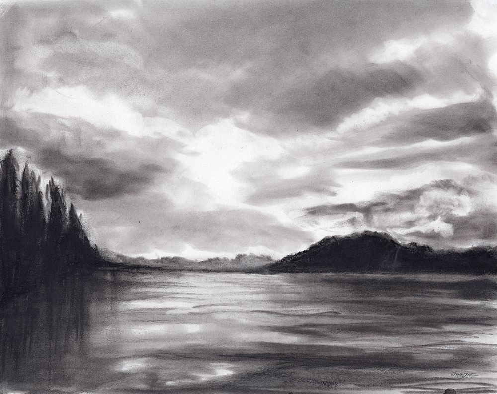 Misty Lake art print by Molly Mattin for $57.95 CAD