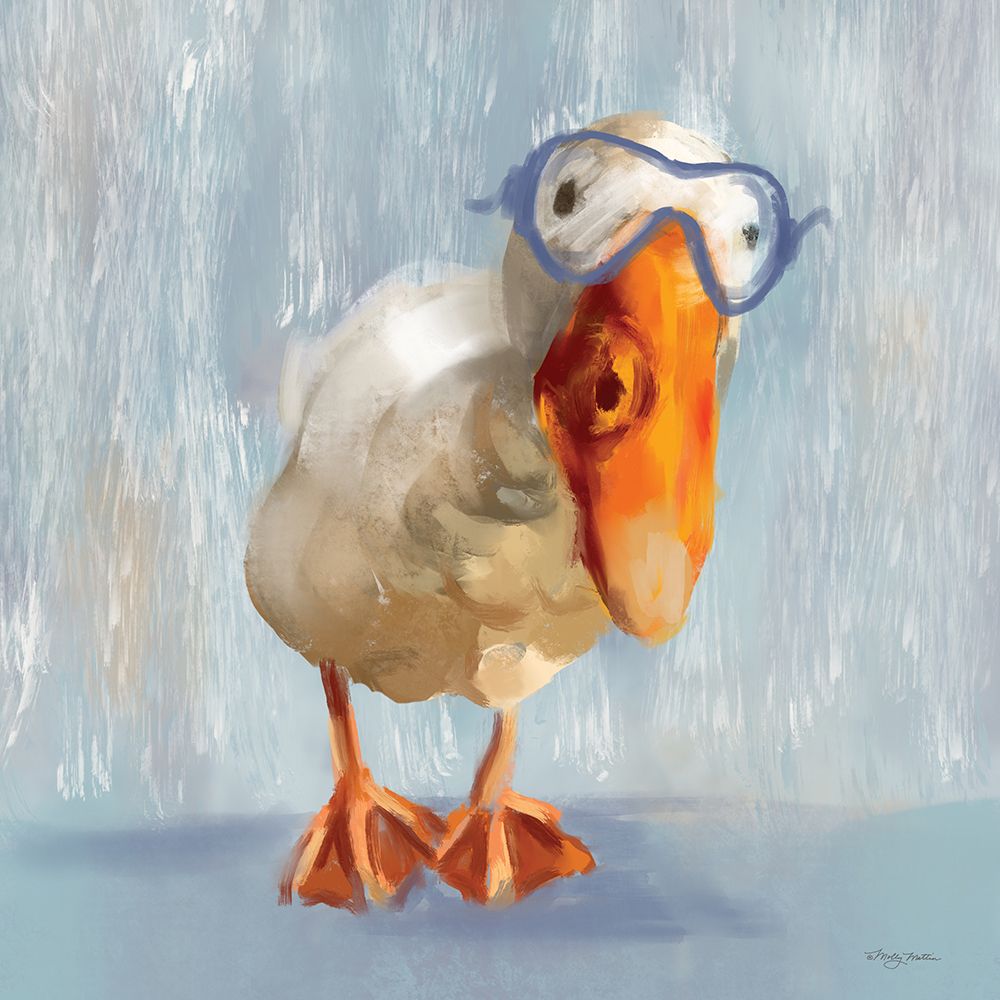 Rainy Day Duck art print by Molly Mattin for $57.95 CAD