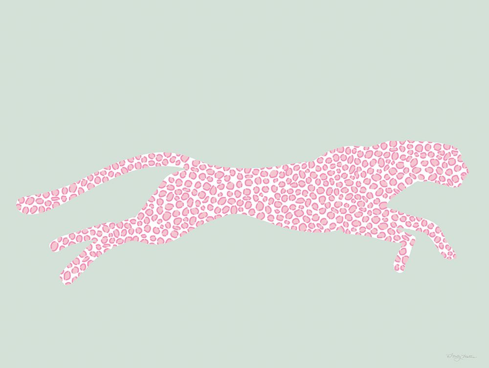 Pink Spotted Cheetah art print by Molly Mattin for $57.95 CAD