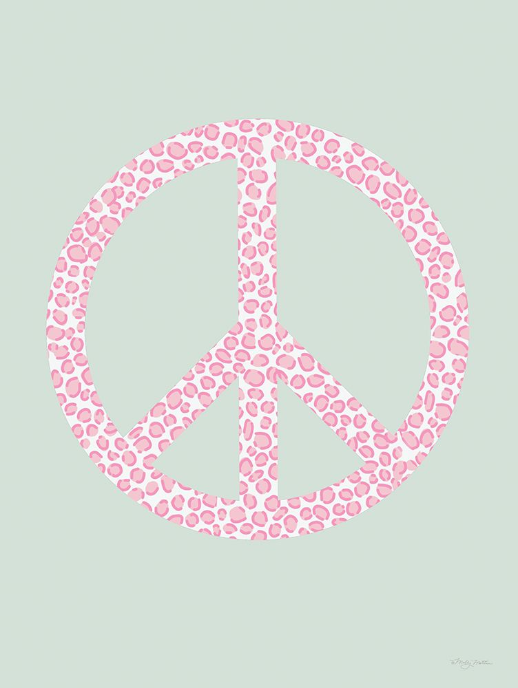 Pink Spotted Peace art print by Molly Mattin for $57.95 CAD