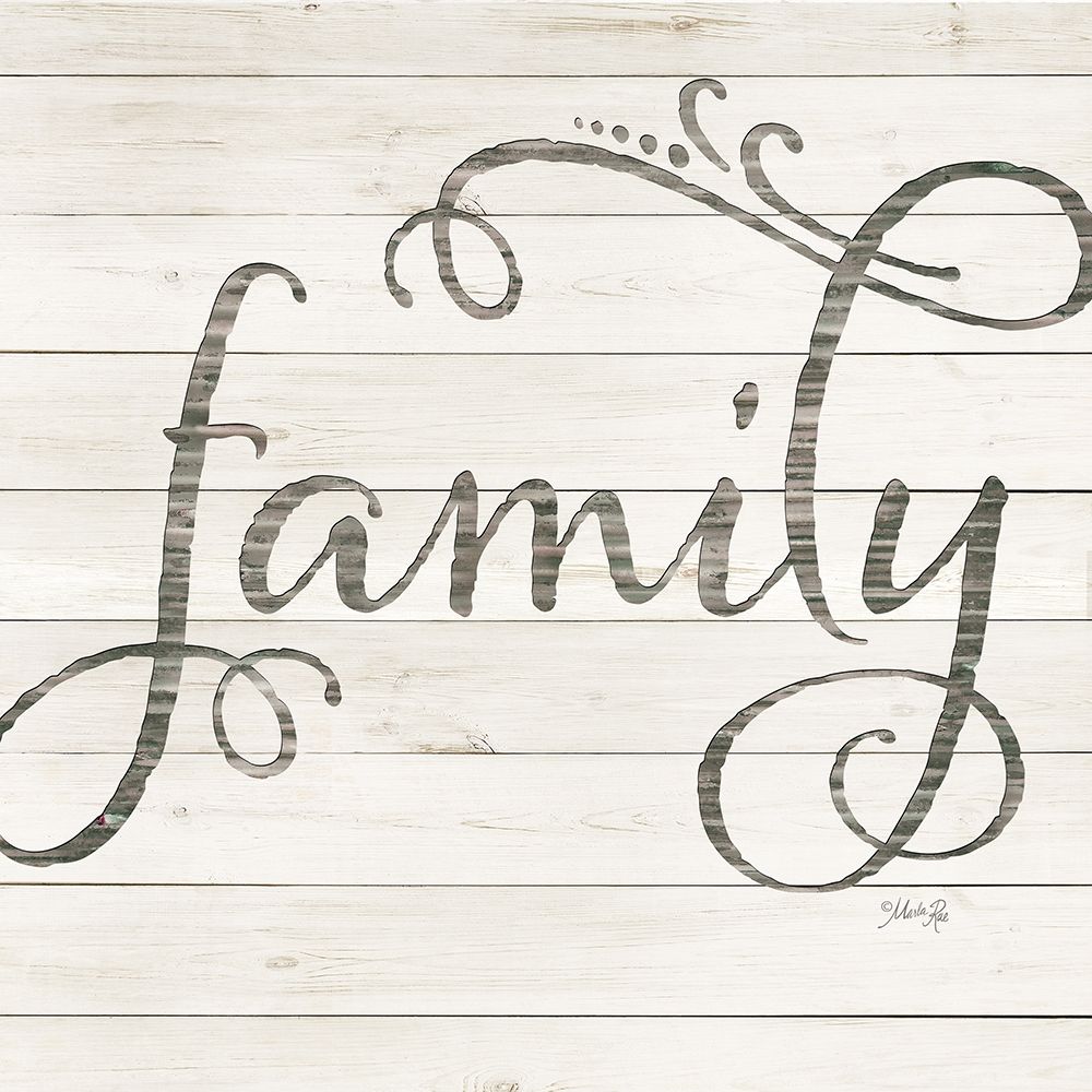 Simple Words - Family art print by Marla Rae for $57.95 CAD