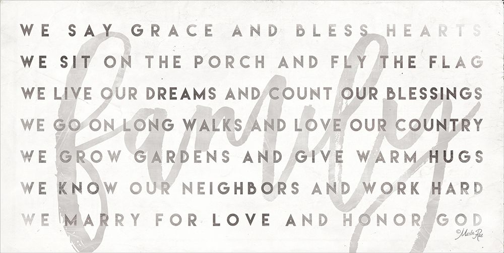 Simple We are Family art print by Marla Rae for $57.95 CAD