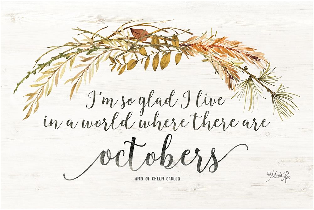 Octobers art print by Marla Rae for $57.95 CAD