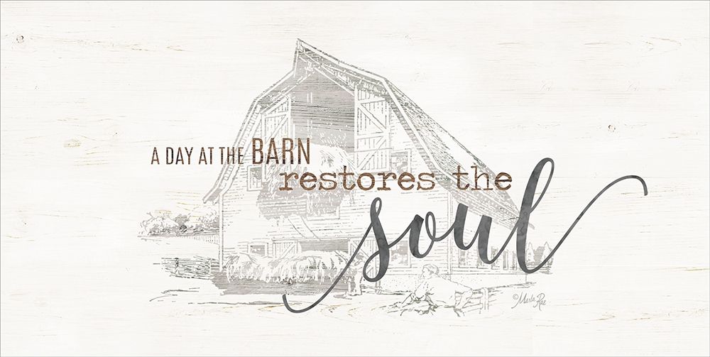A Day at the Barn art print by Marla Rae for $57.95 CAD
